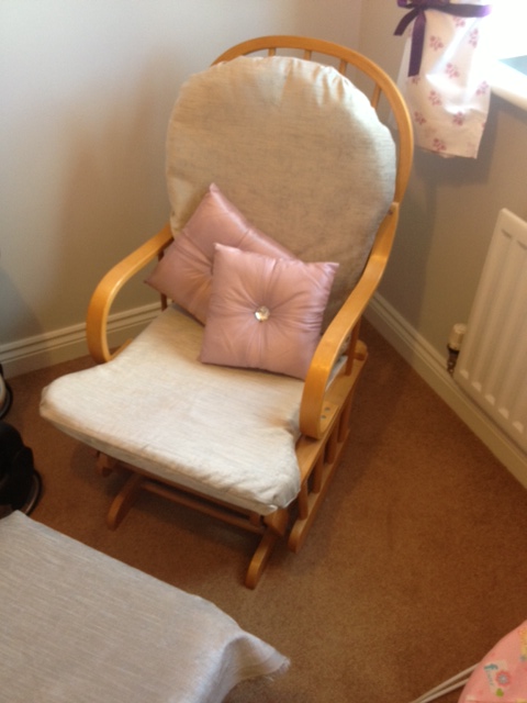 Chair with seat back and cushions