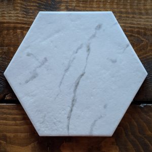 Porcelain Superstore Marmi Hex tile sample