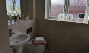 Tiled bathroom in the showhome