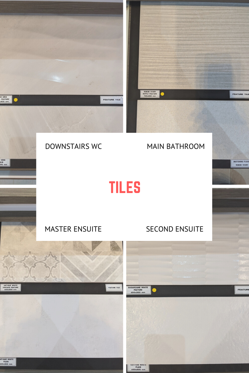 Four tile choices for new house